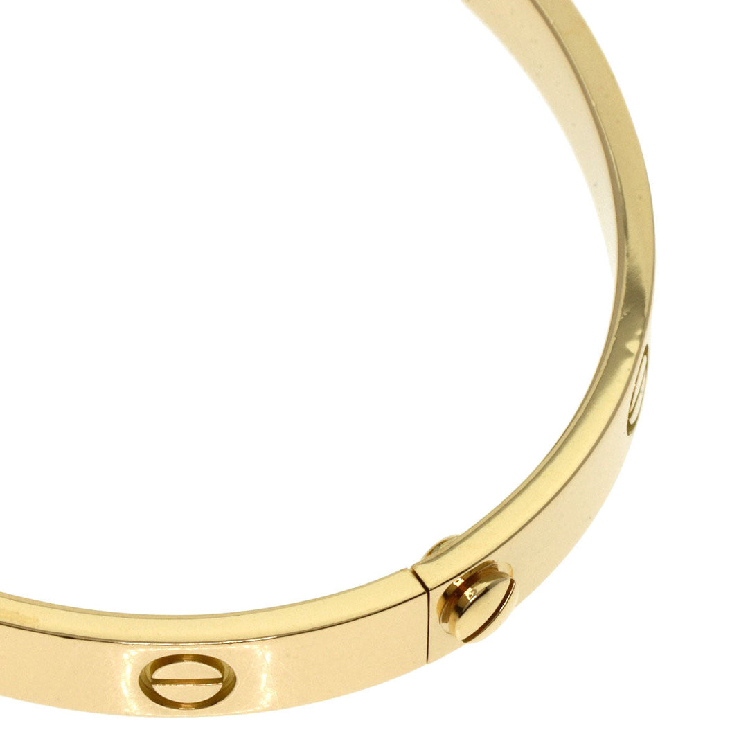 CARTIER bracelet 18K Yellow Gold gold Love Bracelet with Driver #18 Women Used Authentic
