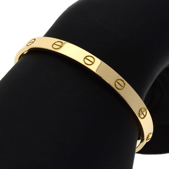 CARTIER bracelet 18K Yellow Gold gold Love Bracelet with Driver #18 Women Used Authentic