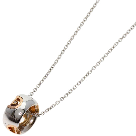 Damiani Necklace K18WG Silver D-Icon 1P Diamond