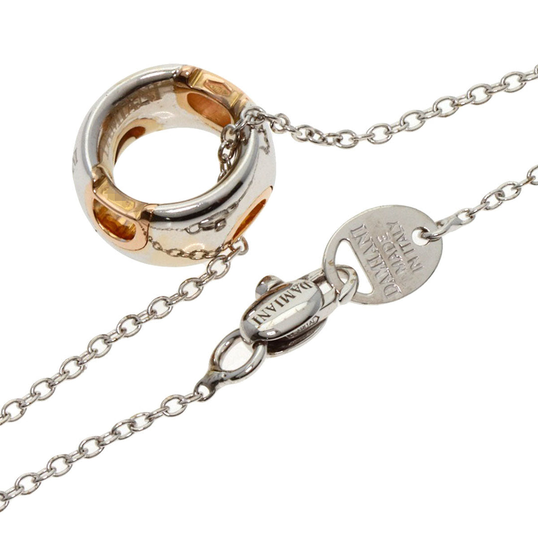 Damiani Necklace K18WG Silver D-Icon 1P Diamond