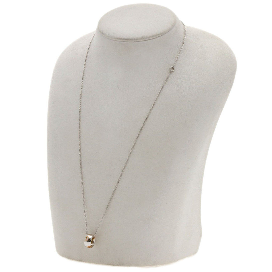 Damiani Necklace K18WG Silver D-Icon 1P Diamond