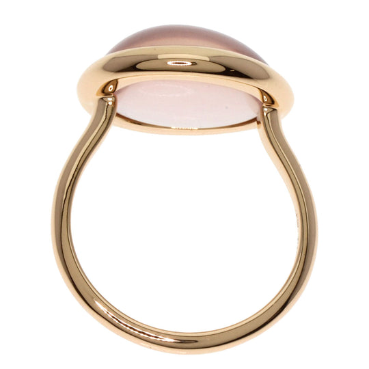 FRED Ring 18K Pink Gold gold Bellerive Rose Quartz #50