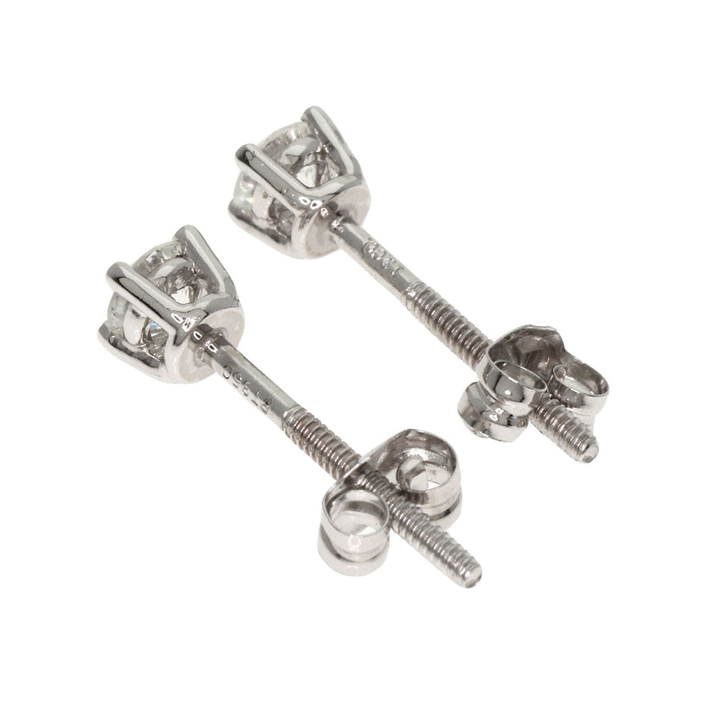 TIFFANY&Co. Pierce PT950 , PT900 Silver studs diamond Women Used Authentic
