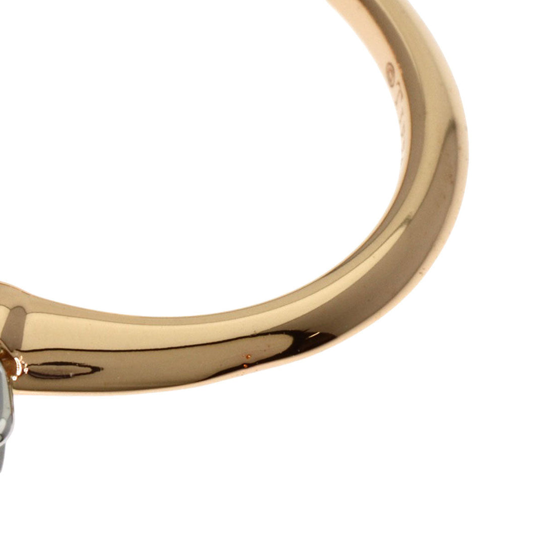 TIFFANY&Co. Ring K18PG , PT950 gold solitaire diamond Women Used Authentic