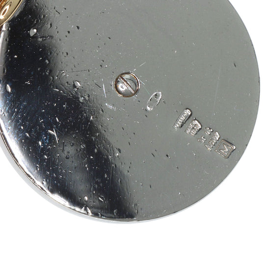 BVLGARI Pendant top K18YG , Stainless Steel gold Horoscope 1P Diamond Women(Unisex) Used Authentic