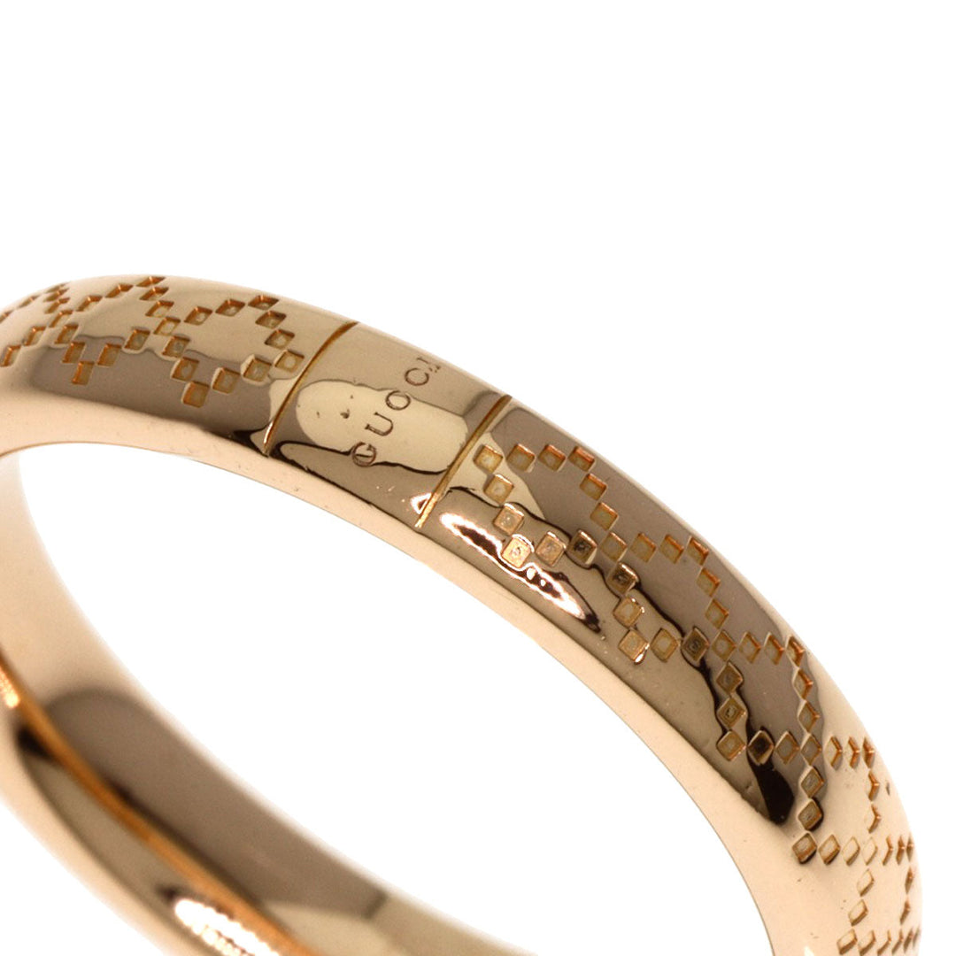 GUCCI Ring 18K Pink Gold gold Diamant Tissima #13