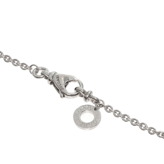 BVLGARI Necklace K18WG Silver B-zero1 be zero one diamond Women Used Authentic