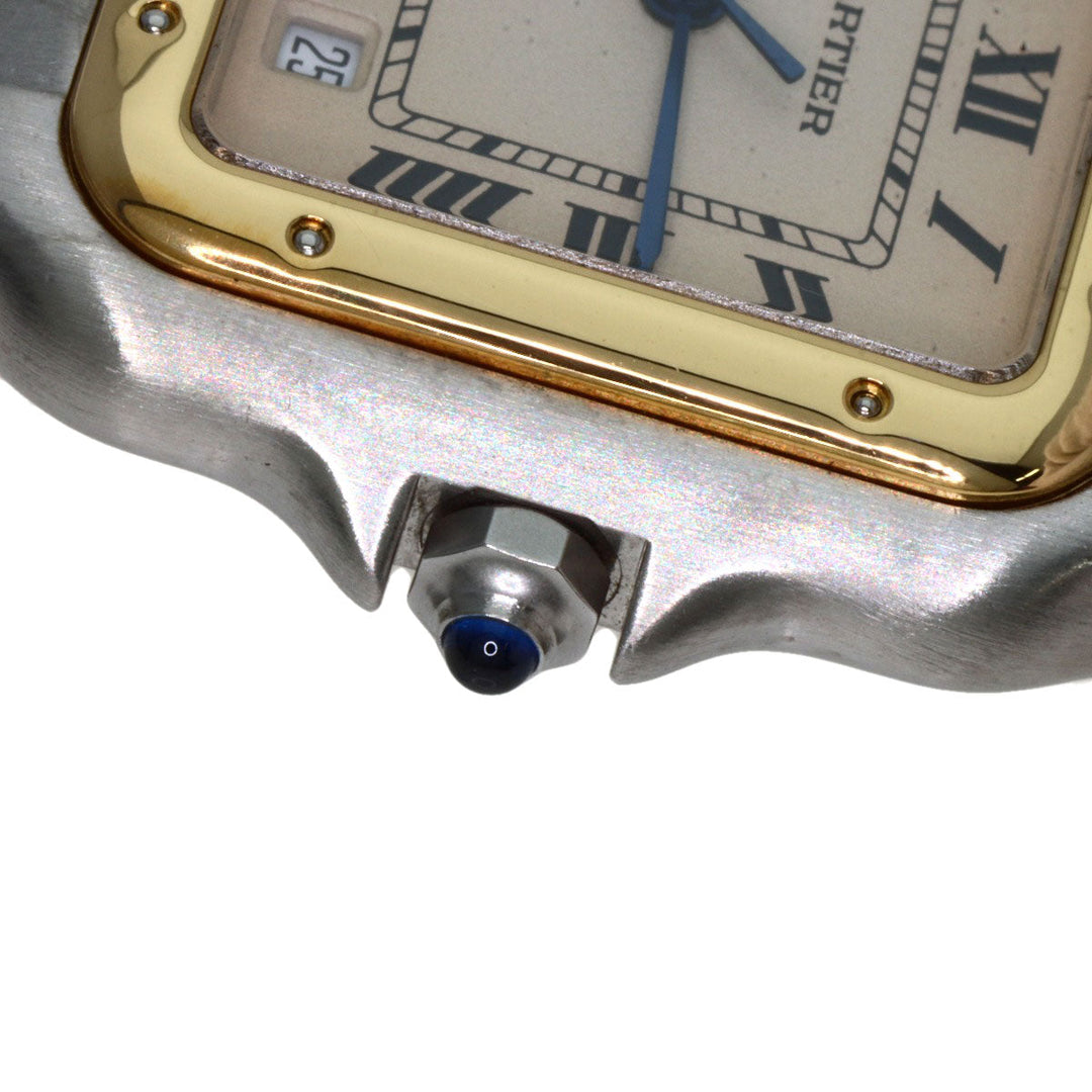 CARTIER Watches Quartz W25028B8 Stainless Steel , SSxK18YG gold PANTHERE MM 3 ROW Ivory dial Boys Used Authentic
