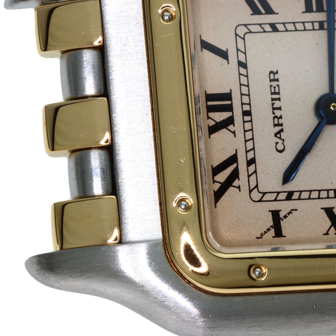 CARTIER Watches Quartz W25028B8 Stainless Steel , SSxK18YG gold PANTHERE MM 3 ROW Ivory dial Boys Used Authentic