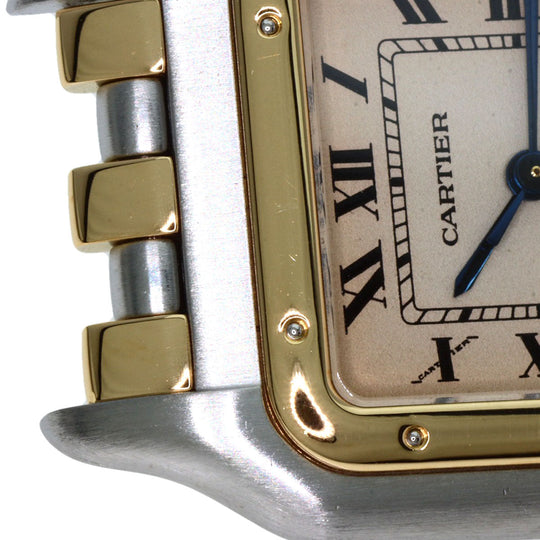 CARTIER Watches Quartz W25028B8 Stainless Steel , SSxK18YG gold PANTHERE MM 3 ROW Ivory dial Boys Used Authentic