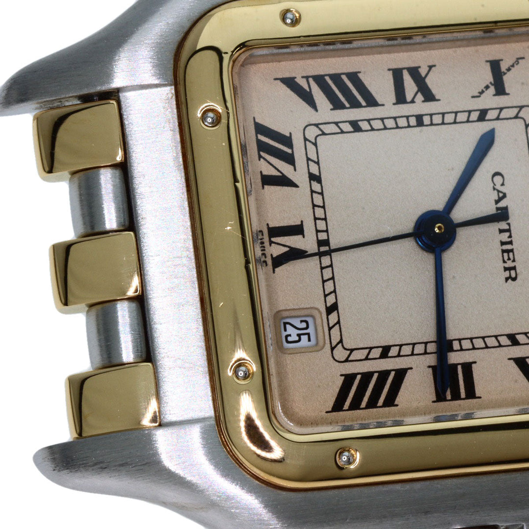 CARTIER Watches Quartz W25028B8 Stainless Steel , SSxK18YG gold PANTHERE MM 3 ROW Ivory dial Boys Used Authentic