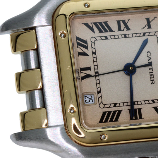 CARTIER Watches Quartz W25028B8 Stainless Steel , SSxK18YG gold PANTHERE MM 3 ROW Ivory dial Boys Used Authentic