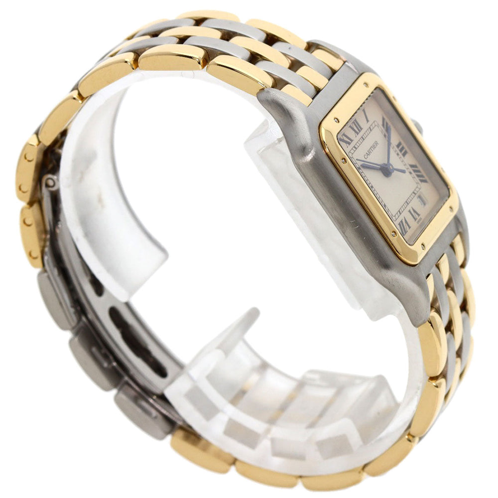 CARTIER Watches Quartz W25028B8 Stainless Steel , SSxK18YG gold PANTHERE MM 3 ROW Ivory dial Boys Used Authentic