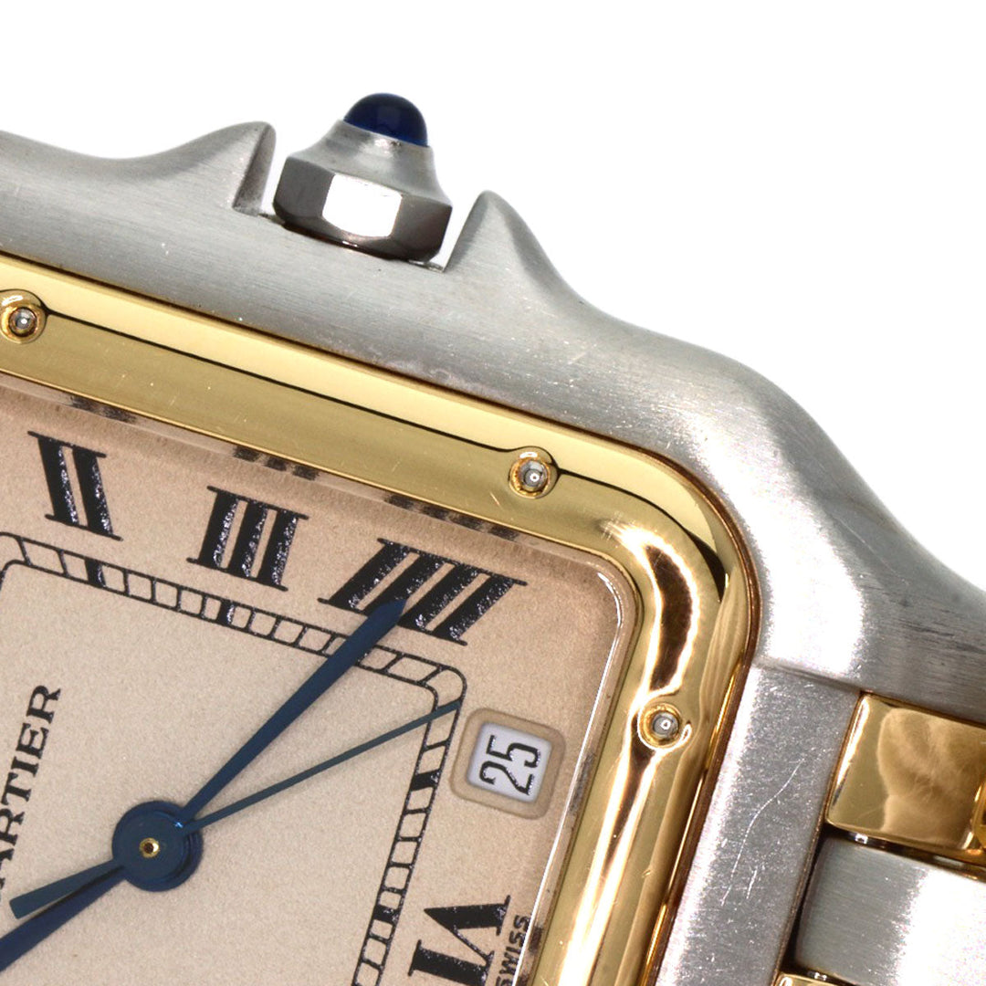 CARTIER Watches Quartz W25028B8 Stainless Steel , SSxK18YG gold PANTHERE MM 3 ROW Ivory dial Boys Used Authentic
