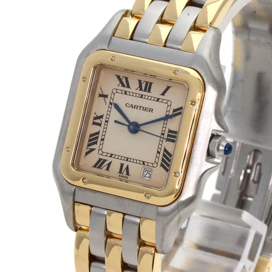 CARTIER Watches Quartz W25028B8 Stainless Steel , SSxK18YG gold PANTHERE MM 3 ROW Ivory dial Boys Used Authentic