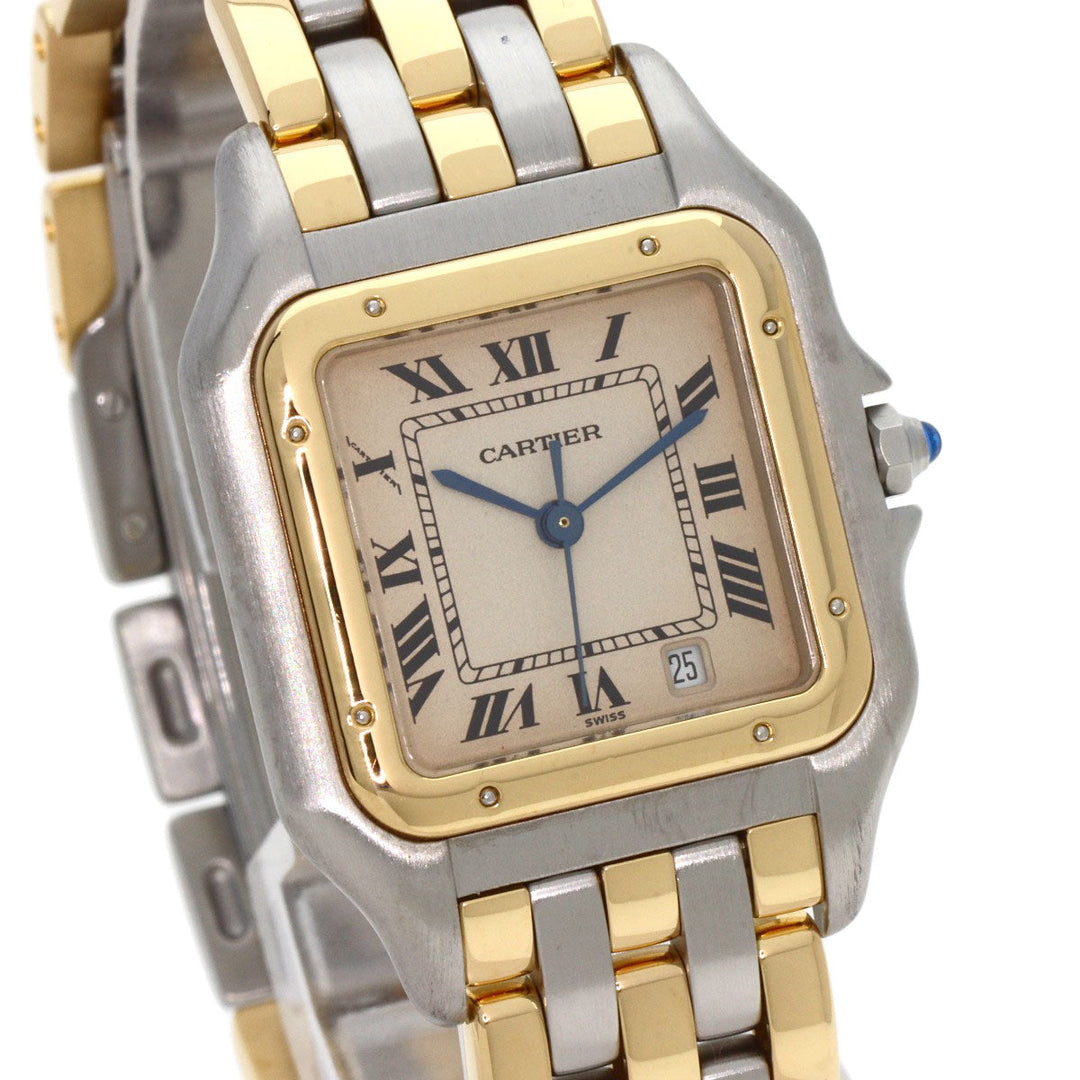 CARTIER Watches Quartz W25028B8 Stainless Steel , SSxK18YG gold PANTHERE MM 3 ROW Ivory dial Boys Used Authentic