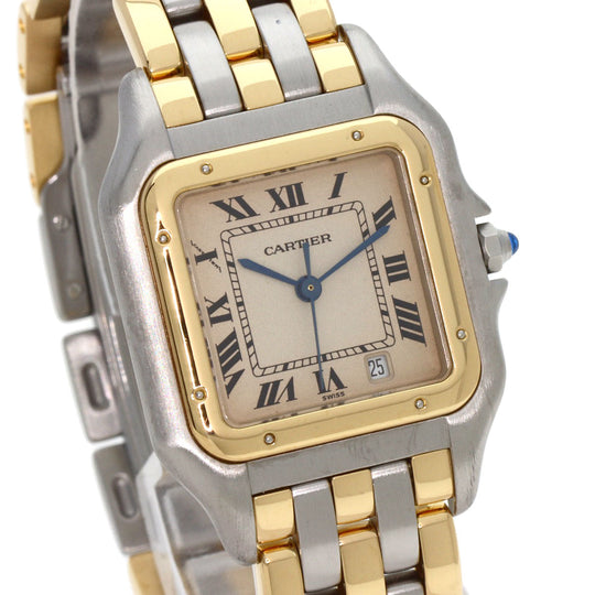 CARTIER Watches Quartz W25028B8 Stainless Steel , SSxK18YG gold PANTHERE MM 3 ROW Ivory dial Boys Used Authentic