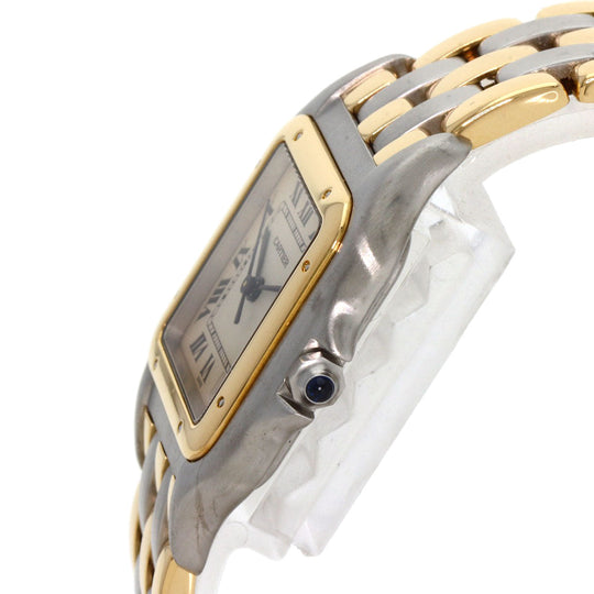 CARTIER Watches Quartz W25028B8 Stainless Steel , SSxK18YG gold PANTHERE MM 3 ROW Ivory dial Boys Used Authentic