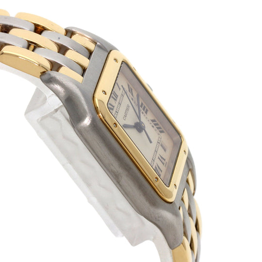CARTIER Watches Quartz W25028B8 Stainless Steel , SSxK18YG gold PANTHERE MM 3 ROW Ivory dial Boys Used Authentic