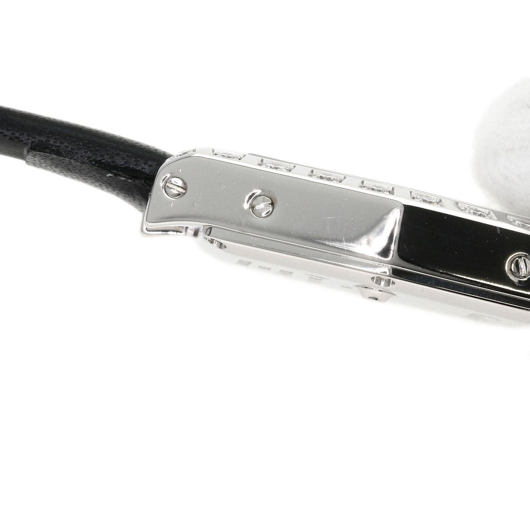 CARTIER Watches Quartz WJ2005W3 K18WG, leather Silver hexagonal laniere Silver dial Women Used Authentic