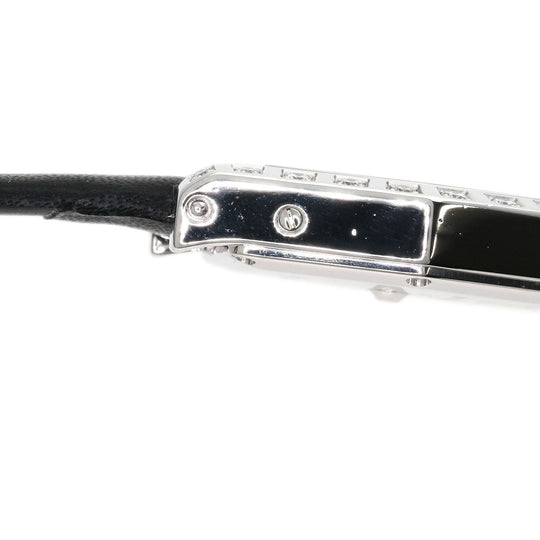 CARTIER Watches Quartz WJ2005W3 K18WG, leather Silver hexagonal laniere Silver dial Women Used Authentic