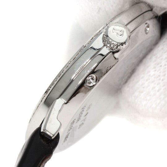 PIAGET Watches Quartz P10246 K18WG, leather Silver Arti Plato white dial Women Used Authentic