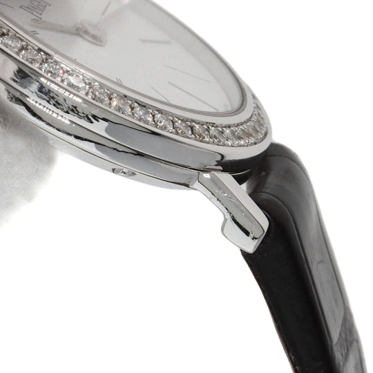 PIAGET Watches Quartz P10246 K18WG, leather Silver Arti Plato white dial Women Used Authentic