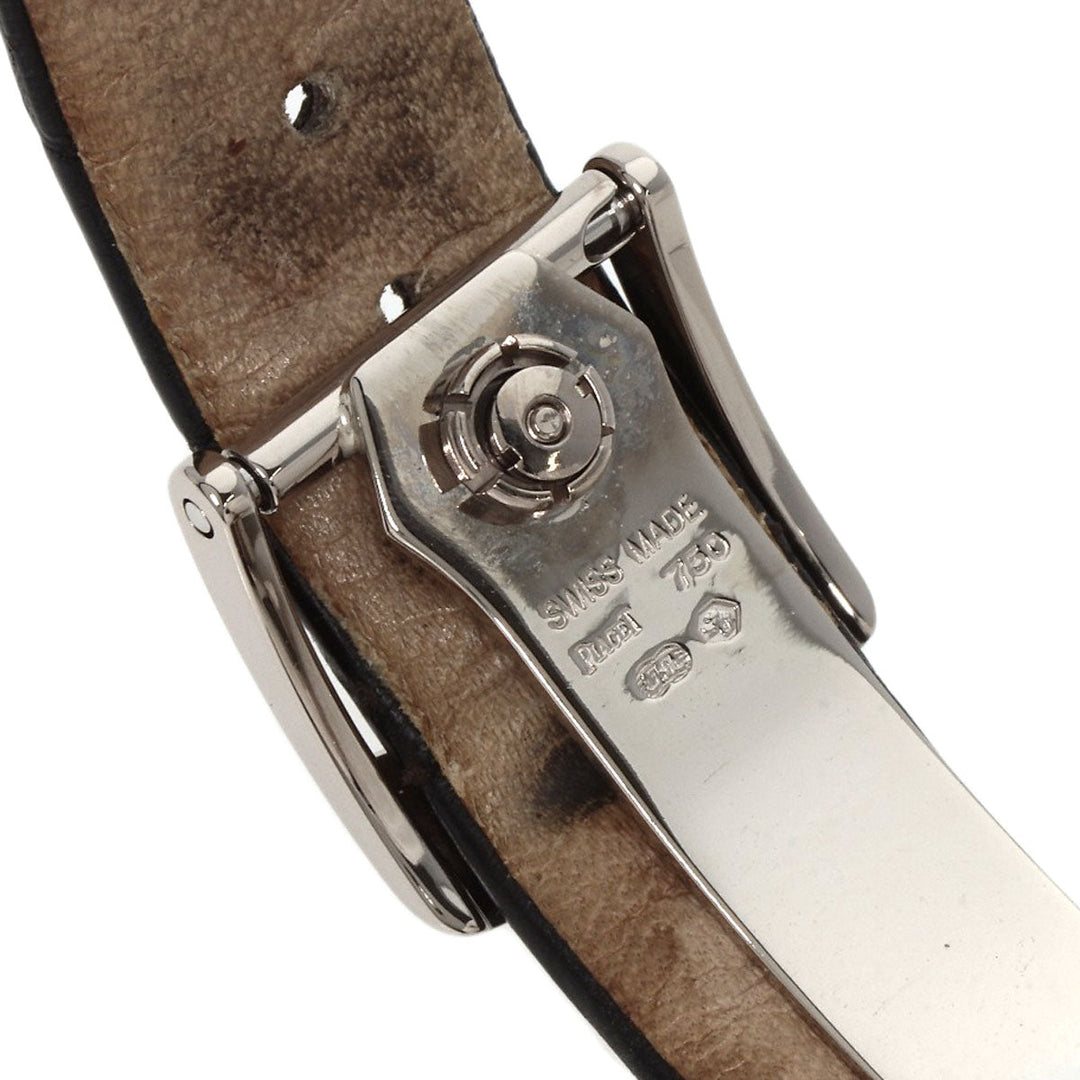 PIAGET Watches Quartz P10246 K18WG, leather Silver Arti Plato white dial Women Used Authentic