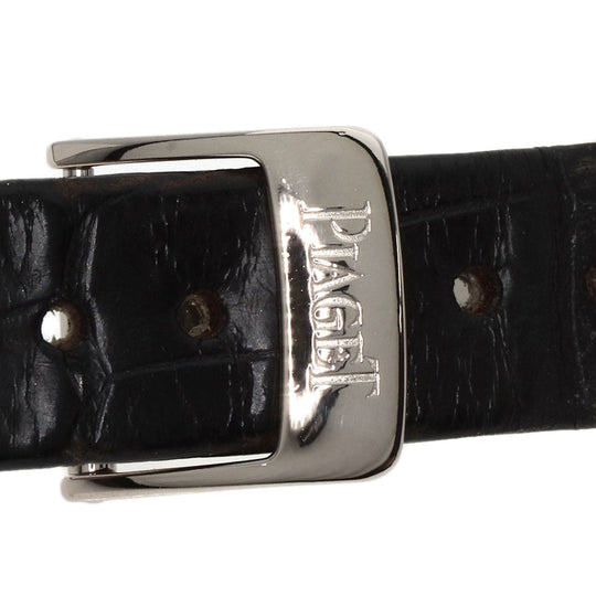 PIAGET Watches Quartz P10246 K18WG, leather Silver Arti Plato white dial Women Used Authentic