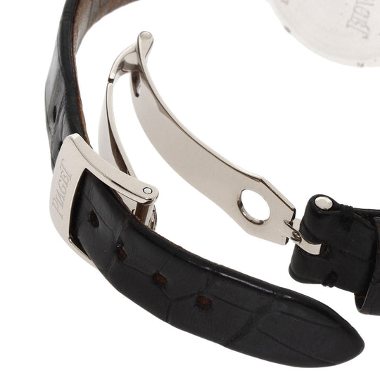 PIAGET Watches Quartz P10246 K18WG, leather Silver Arti Plato white dial Women Used Authentic