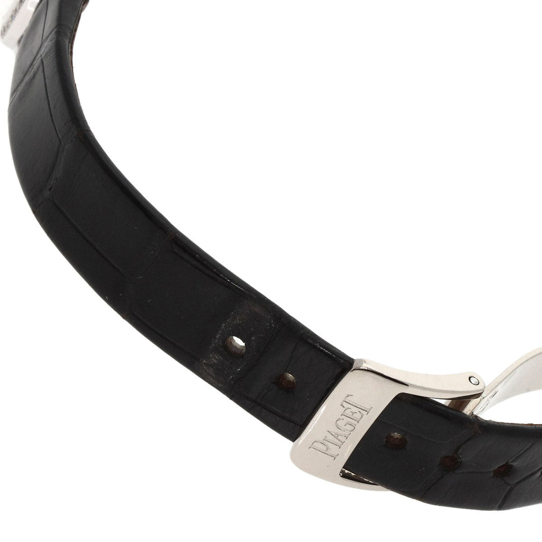 PIAGET Watches Quartz P10246 K18WG, leather Silver Arti Plato white dial Women Used Authentic