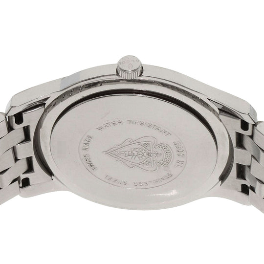 GUCCI Watches Quartz 5500XL Stainless Steel Silver Round face black dial mens Used Authentic