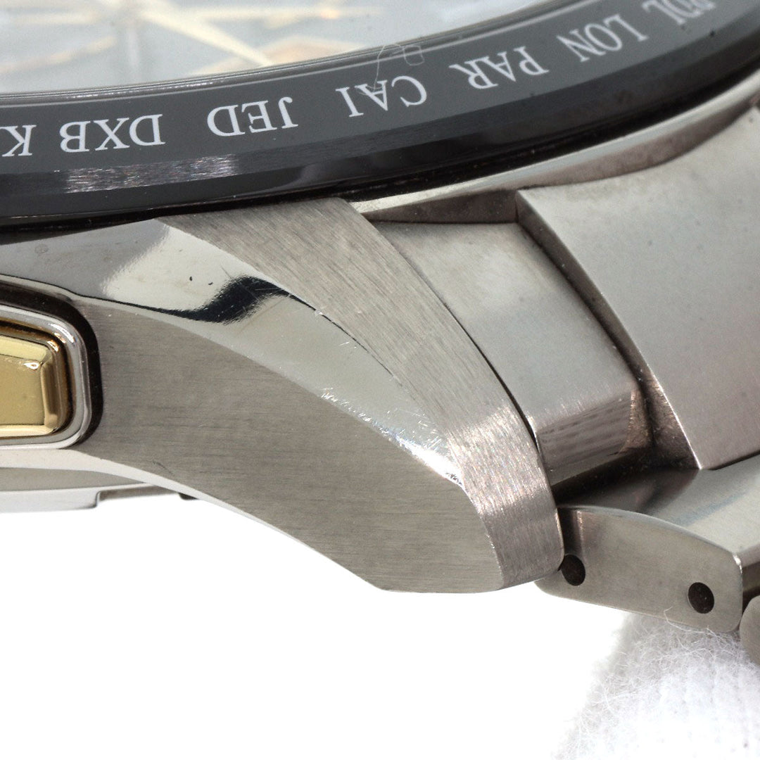 SEIKO Watches Solar Powered SBXB139 Titanium, Titanium Silver Astron black dial mens Used Authentic