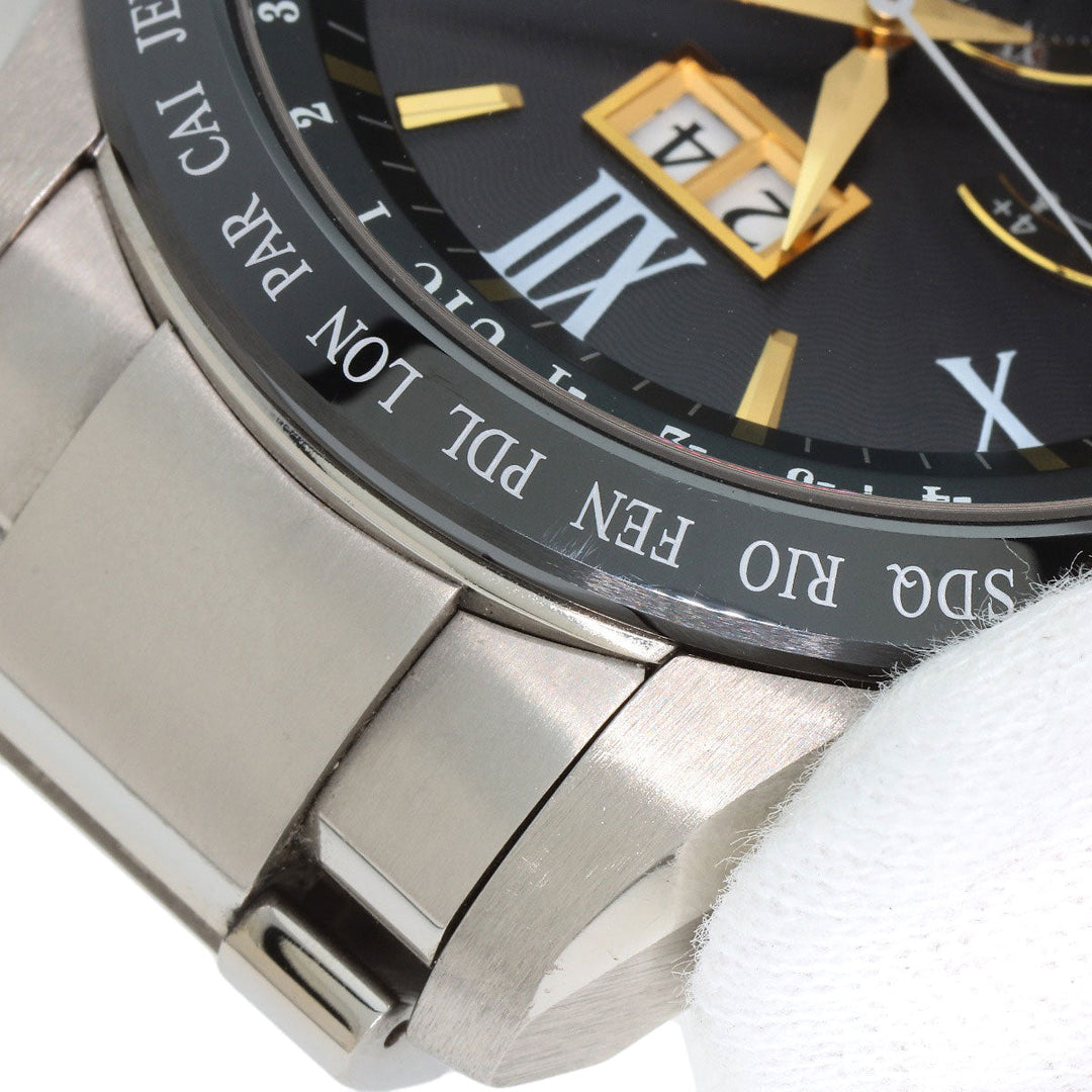 SEIKO Watches Solar Powered SBXB139 Titanium, Titanium Silver Astron black dial mens Used Authentic