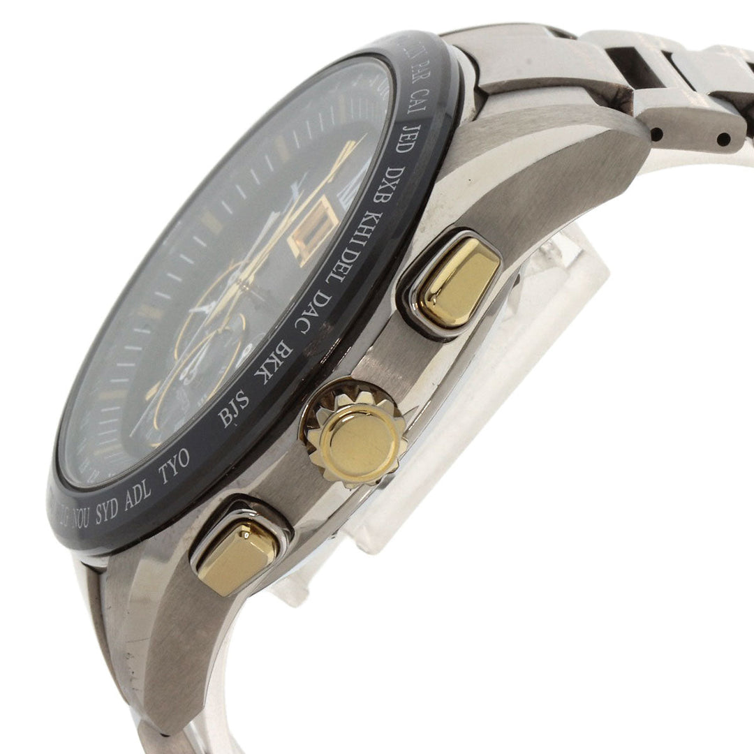 SEIKO Watches Solar Powered SBXB139 Titanium, Titanium Silver Astron black dial mens Used Authentic