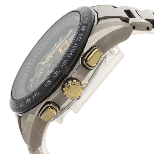 SEIKO Watches Solar Powered SBXB139 Titanium, Titanium Silver Astron black dial mens Used Authentic