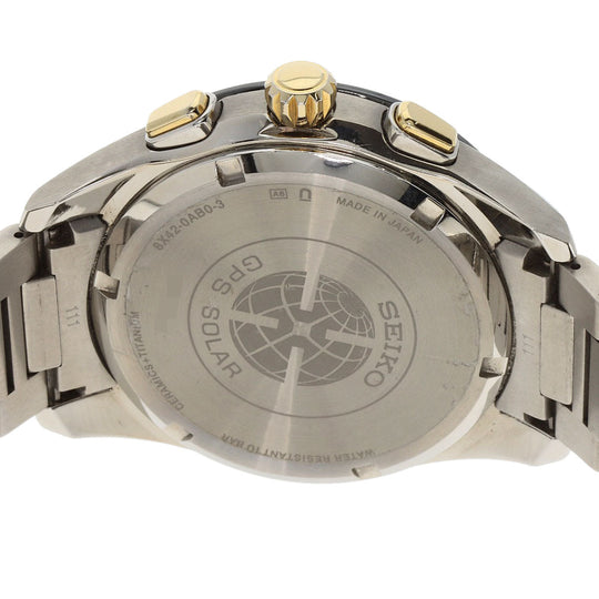 SEIKO Watches Solar Powered SBXB139 Titanium, Titanium Silver Astron black dial mens Used Authentic