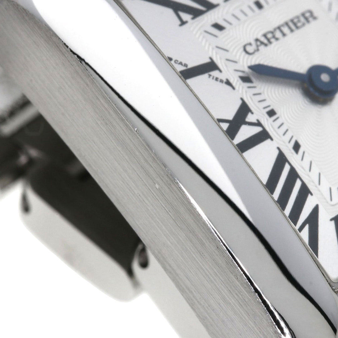 CARTIER Watches Quartz W5310022 Stainless Steel , Stainless Steel Silver Tank Anglaise SM Silver dial Women Used Authentic