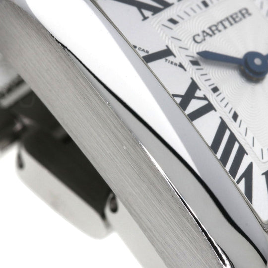 CARTIER Watches Quartz W5310022 Stainless Steel , Stainless Steel Silver Tank Anglaise SM Silver dial Women Used Authentic