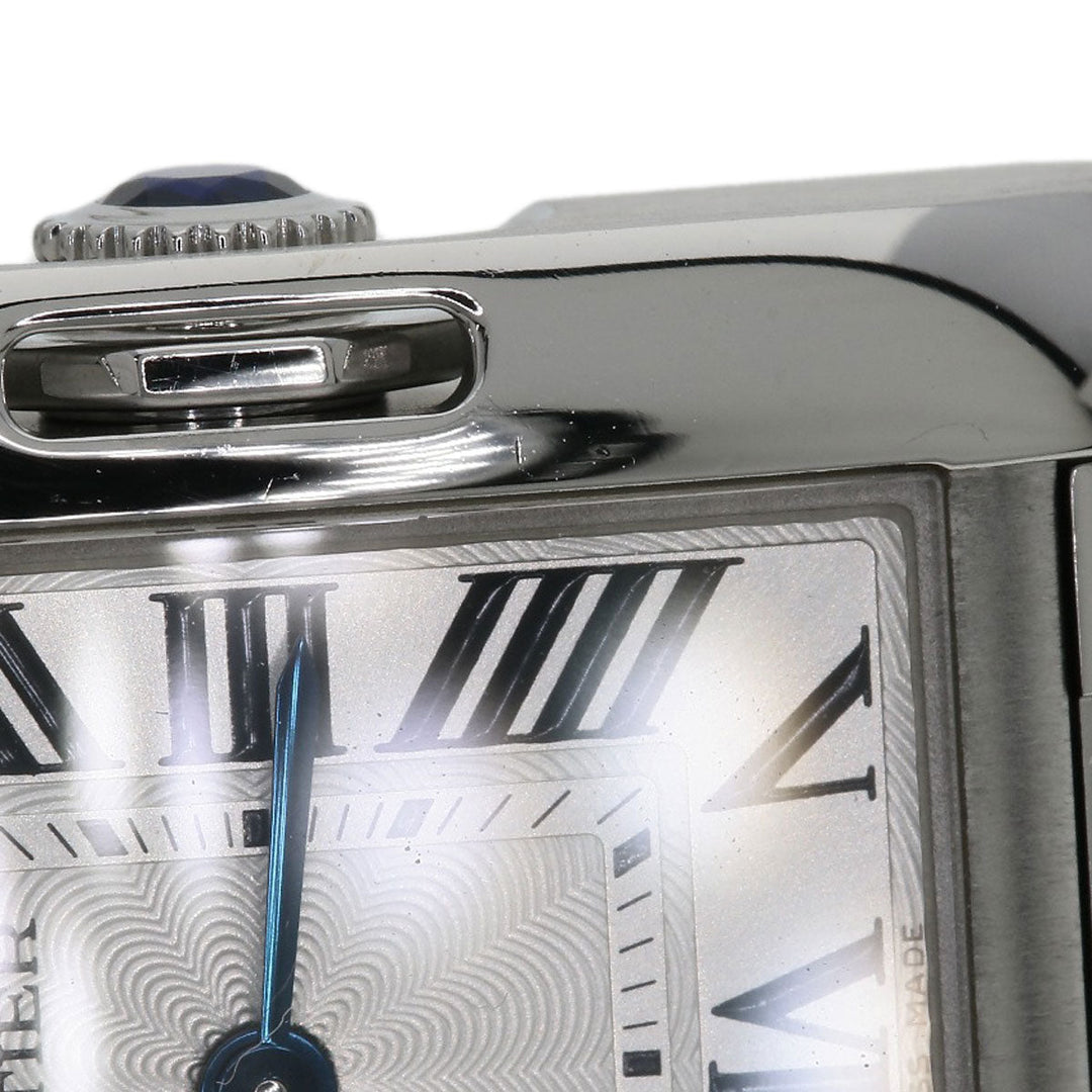 CARTIER Watches Quartz W5310022 Stainless Steel , Stainless Steel Silver Tank Anglaise SM Silver dial Women Used Authentic