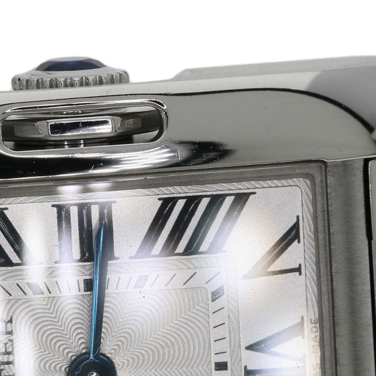 CARTIER Watches Quartz W5310022 Stainless Steel , Stainless Steel Silver Tank Anglaise SM Silver dial Women Used Authentic