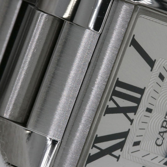 CARTIER Watches Quartz W5310022 Stainless Steel , Stainless Steel Silver Tank Anglaise SM Silver dial Women Used Authentic