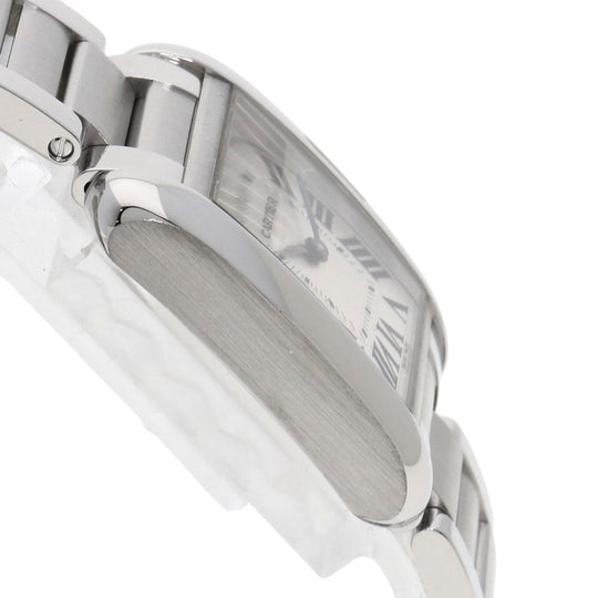 CARTIER Watches Quartz W5310022 Stainless Steel , Stainless Steel Silver Tank Anglaise SM Silver dial Women Used Authentic