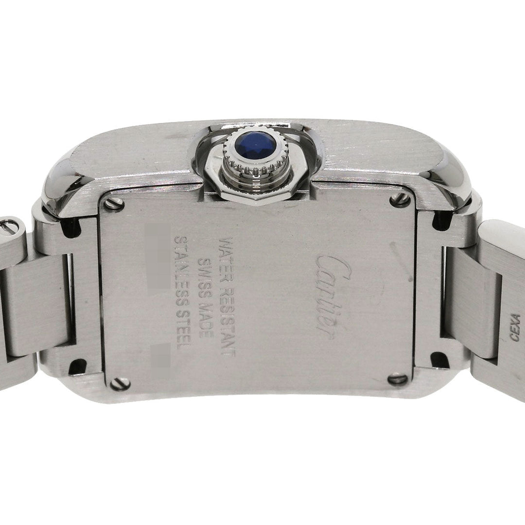 CARTIER Watches Quartz W5310022 Stainless Steel , Stainless Steel Silver Tank Anglaise SM Silver dial Women Used Authentic