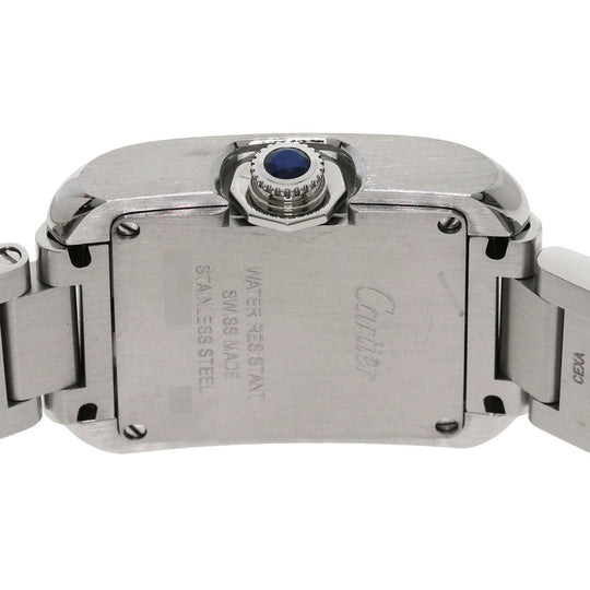 CARTIER Watches Quartz W5310022 Stainless Steel , Stainless Steel Silver Tank Anglaise SM Silver dial Women Used Authentic