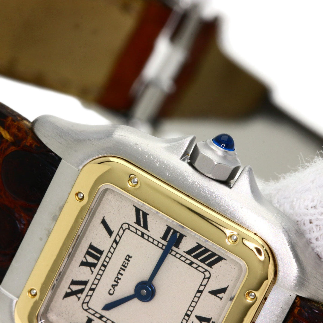 CARTIER Watches Quartz Stainless Steel Silver PANTHERESM Ivory dial