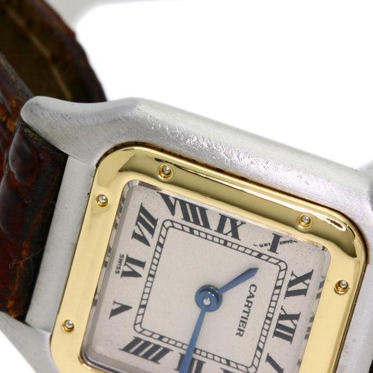 CARTIER Watches Quartz Stainless Steel Silver PANTHERESM Ivory dial