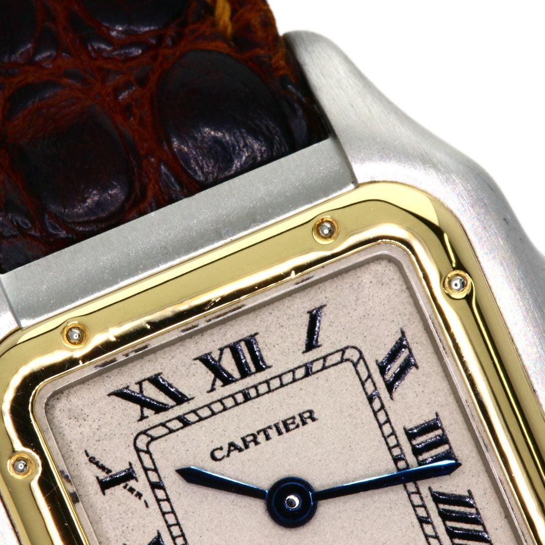 CARTIER Watches Quartz Stainless Steel Silver PANTHERESM Ivory dial
