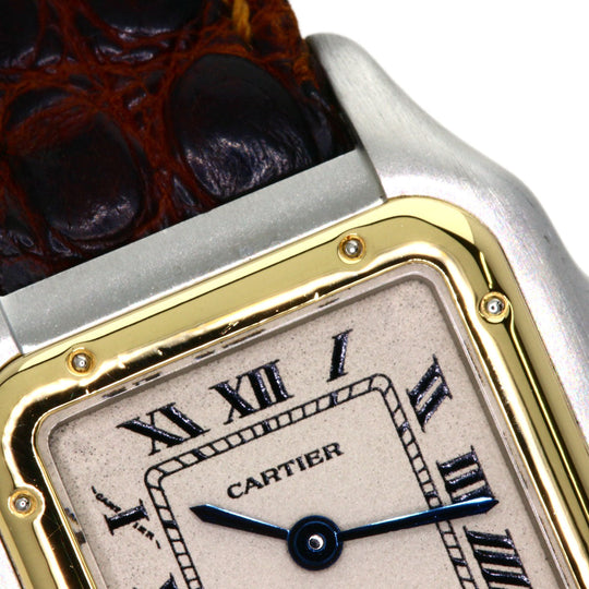 CARTIER Watches Quartz Stainless Steel Silver PANTHERESM Ivory dial