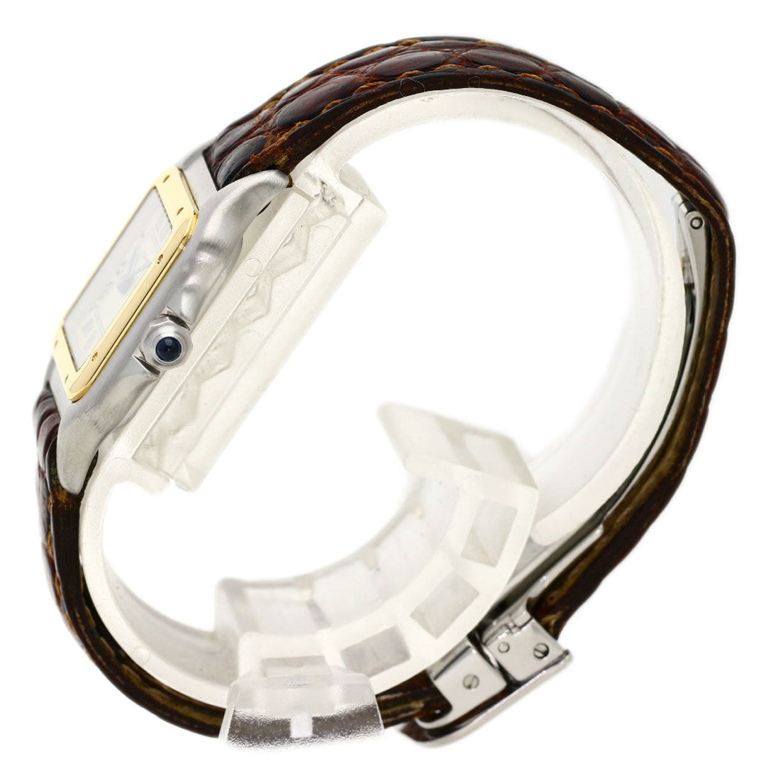 CARTIER Watches Quartz Stainless Steel Silver PANTHERESM Ivory dial